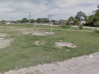 La cancha donde se encontraba la víctima antes del ataque. (Foto: gentileza ElDoceTV)